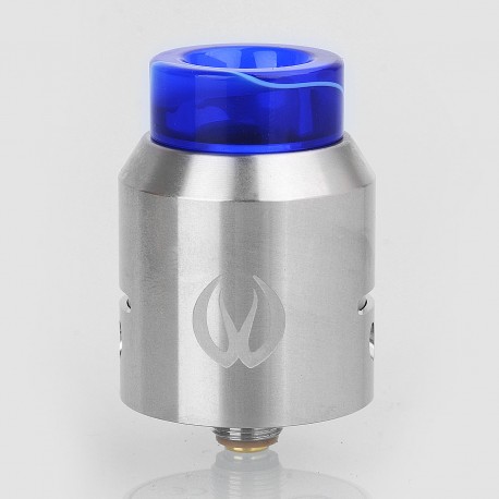 Authentic VandyVape Iconic RDA Rebuildable Dripping Atomizer w/ BF Pin - Silver, Stainless Steel, 24mm Diameter