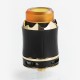 Authentic Cool Vapor Arthur RDA Rebuildable Dripping Atomizer w/ BF Pin - Black, Stainless Steel, 24mm Diameter
