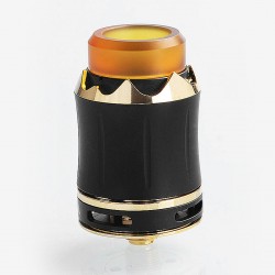 Authentic Cool Arthur RDA Rebuildable Dripping Atomizer w/ BF Pin - Black, Stainless Steel, 24mm Diameter