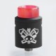 Authentic Hellvape Dead Rabbit SQ RDA Rebuildable Dripping Atomizer w/ BF Pin - Black, Stainless Steel, 22mm Diameter