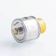 Authentic Coppervape Hippo RDA Rebuildable Dripping Atomizer w/ BF Pin - Silver, 316 Stainless Steel, 24mm Diameter