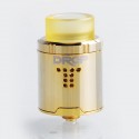 Authentic Digi DROP RDA Rebuildable Dripping Atomizer w/ BF Pin - Gold, Stainless Steel, 24mm Diameter