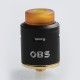 Authentic OBS Crius RDA Rebuildable Dripping Atomizer w/ BF Pin - Black, Stainless Steel, 24mm Diameter