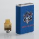 Authentic Demon Killer Tiny 800mAh Mod + RDA Kit - Blue, Zinc Alloy + PEI + Stainless Steel, 14mm Diameter