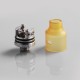 Authentic Demon Killer Tiny RDA Rebuildable Dripping Atomizer w/ BF Pin - Yellow, PEI + Stainless Steel, 14mm Diameter