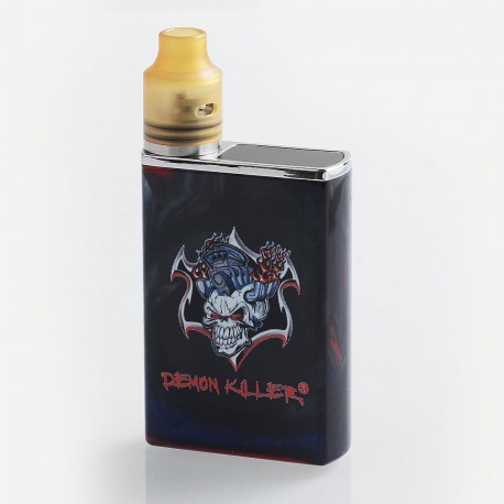 Authentic Demon Killer Tiny 800mAh Mod + RDA Kit - Black, Resin + PEI + Stainless Steel, 14mm Diameter