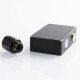 Authentic VBS Iron Surface Squonk Mechanical Box Mod + Vivid RDA Kit - Black, Aluminum, 7ml, 1 x 18650 / 20700, 24mm Diameter