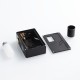 Authentic VBS Iron Surface Squonk Mechanical Box Mod + Vivid RDA Kit - Black, Aluminum, 7ml, 1 x 18650 / 20700, 24mm Diameter