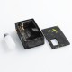 Authentic VBS Iron Surface Squonk Mechanical Box Mod + Vivid RDA Kit - Black + Yellow, Resin, 7ml, 1 x 18650 / 20700, 24mm Dia.