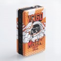 Authentic Sigelei Vo Moon Box 200W Mod - Orange, Tinplate + PC + ABS, 2 x 18650