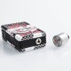 Authentic Sigelei Vcigo Moon Box 200W Box Mod + Sig-S RDA Kit - Black + White Skull, 2 x 18650, 22mm Diameter