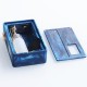 Authentic VBS Iron Surface Squonk Mechanical Box Mod + Vivid RDA Kit - Blue, Resin, 7ml, 1 x 18650 / 20700, 24mm Diameter
