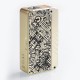 Authentic Dovpo M VV 300W Variable Voltage Box Mod Special Edition - Gold Skull, Zinc Alloy, 2 x 18650