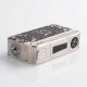 Authentic Dovpo M VV 300W Variable Voltage Box Mod Special Edition - Silver Samurai, Zinc Alloy, 2 x 18650