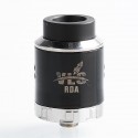 Authentic Oumier VLS RDA Rebuildable Dripping Atomizer w/ BF Pin - Black, Stainless Steel + PC, 24mm Diameter