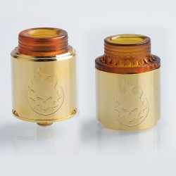 Authentic VandyVape Phobia RDA Rebuildable Dripping Atomizer w/ BF Pin - Gold, Stainless Steel, 24mm Diameter