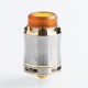 Authentic Cool Arthur RDA Rebuildable Dripping Atomizer w/ BF Pin - Silver, Stainless Steel, 24mm Diameter