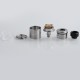 Authentic Vapefly Mesh Plus RDTA Rebuildable Dripping Tank Atomizer - Silver, Stainless Steel, 3.5ml, 25mm Diameter