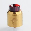 Authentic Timesvape APEX RDA Rebuildable Dripping Atomizer w/ BF Pin - Gold, Stainless Steel, 25mm Diameter