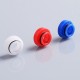 Authentic GAS Mods Replacement 510 Drip Tip Kit for G.R.1 GR1 RDA - White + Red + Blue, POM
