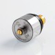 Authentic Vapefly Galaxies MTL RDA Rebuildable Dripping Atomizer w/ BF Pin - Silver, Stainless Steel + PMMA, 22mm Diameter
