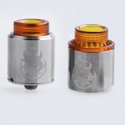 Authentic VandyVape Phobia RDA Rebuildable Dripping Atomizer w/ BF Pin - Silver, Stainless Steel, 24mm Diameter