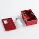 Authentic VBS Iron Surface Squonk Mechanical Box Mod + Vivid RDA Kit - Red, Aluminum, 7ml, 1 x 18650 / 20700, 24mm Diameter