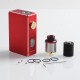 Authentic VBS Iron Surface Squonk Mechanical Box Mod + Vivid RDA Kit - Red, Aluminum, 7ml, 1 x 18650 / 20700, 24mm Diameter