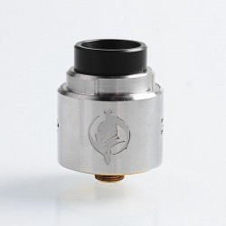 Authentic Augvape Templar RDA Rebuildable Dripping Atomizer w/ BF Pin - Silver, Stainless Steel, 24mm Diameter