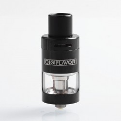 Authentic Digi Espresso 22 Sub Ohm Tank Clearomizer - Black, Stainless Steel, 2ml, 22mm Diameter