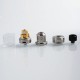 Authentic OBS Crius II RTA Rebuildable Tank Atomizer Dual Coil Version - Silver, Stainless Steel, 4ml, 25mm Diameter