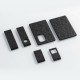 Authentic SJMY Replacement Panels for Toy Brick Squonk Box Mod - Black, G10 Fiberglass (6 PCS)