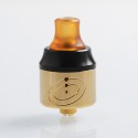 Authentic Vapefly Galaxies MTL RDA Rebuildable Dripping Atomizer w/ BF Pin - Gold, Stainless Steel + PMMA, 22mm Diameter