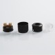 Authentic DEJAVU RDA Rebuildable Dripping Atomizer w/ BF Pin - Black, Stainless Steel, 24mm Diameter