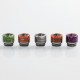 Authentic Vapjoy 810 Replacement Drip Tip Kit for TFV8 / TFV 12 Tank - Random Color, Resin + Stainless Steel, 15mm (5 PCS)