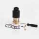 Authentic Augvape Merlin RDTA Rebuildable Dripping Tank Atomizer - Black + Gold, Stainless Steel + Glass, 3.5ml, 24mm Diameter
