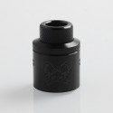 Authentic Hellvape Priest Challenge Cap for 24mm Dead Rabbit RDA - Black, Stainless Steel