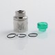 Authentic Hellvape Priest Challenge Cap for 24mm Dead Rabbit RDA - Silver, Stainless Steel