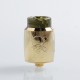 Authentic Blitz Ghoul RDA Rebuildable Dripping Atomizer w/ BF Pin - Gold, Stainless Steel, 22mm Diameter
