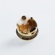 Authentic Blitz Ghoul RDA Rebuildable Dripping Atomizer w/ BF Pin - Gold, Stainless Steel, 22mm Diameter