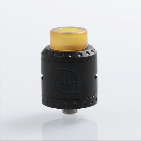 Authentic Dovpo LQT RDA Rebuildable Dripping Atomizer w/ BF Pin - Black, Stainless Steel, 24mm Diameter