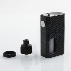 Authentic Wismec Luxotic 100W Squonk Box Mod + Tobhino BF RDA Kit - Black Honeycomb, 7.5ml, 1 x 18650, 22mm Diameter