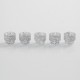 Authentic Vapjoy 810 Replacement Drip Tip Kit for 528 Goon / Kennedy / Reload RDA - Silver, Resin, 13mm (5 PCS)