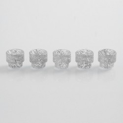 Authentic Vapjoy 810 Replacement Drip Tip Kit for 528 Goon / Kennedy / Reload RDA - Silver, Resin, 13mm (5 PCS)