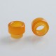 Authentic Vapjoy 810 Replacement Drip Tip Kit for 528 Goon / Kennedy / Reload RDA - Yellow, PEI, 13mm (5 PCS)