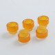 Authentic Vapjoy 810 Replacement Drip Tip Kit for 528 Goon / Kennedy / Reload RDA - Yellow, PEI, 13mm (5 PCS)