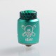 Authentic Blitz Ghoul RDA Rebuildable Dripping Atomizer w/ BF Pin - Green, Aluminum + Stainless Steel, 22mm Diameter