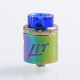 Authentic Vandy Vape Lit RDA Rebuildable Dripping Atomizer w/ BF Pin - Rainbow, Stainless Steel, 24mm Diameter