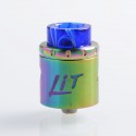 Authentic VandyVape Lit RDA Rebuildable Dripping Atomizer w/ BF Pin - Rainbow, Stainless Steel, 24mm Diameter