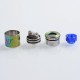 Authentic Vandy Vape Lit RDA Rebuildable Dripping Atomizer w/ BF Pin - Rainbow, Stainless Steel, 24mm Diameter